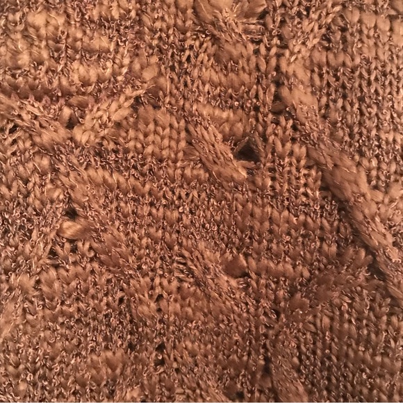 KIAN D MENS BROWN KNIT THREE BUTTON PULLOVER SWEATER - Picture 7 of 8